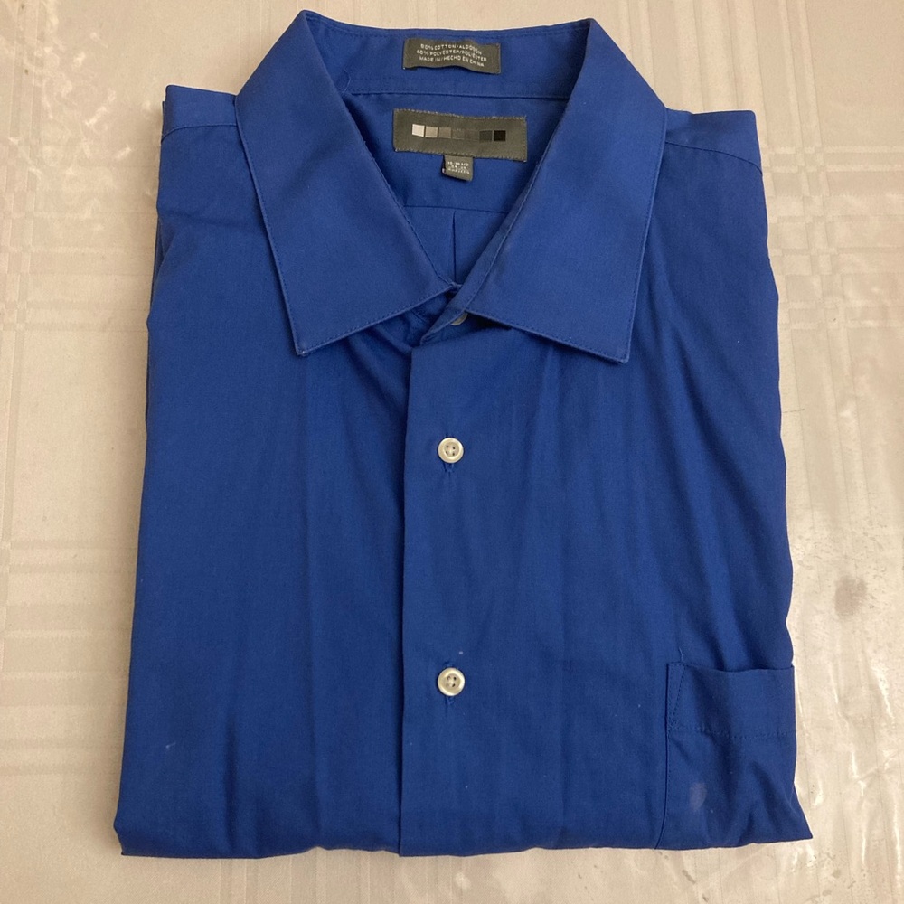 Royal blue button down long sleeve